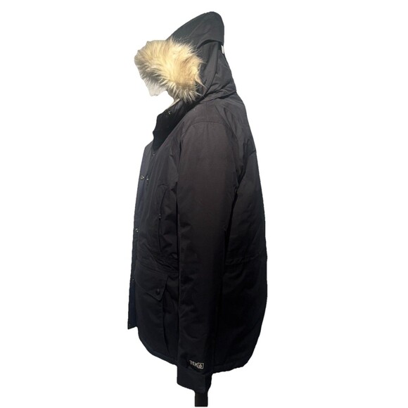 LL Bean Baxter State Tex Parka Womens Lrg Faux Fur Hood Coat Goose Down Jacket - Picture 8 of 12